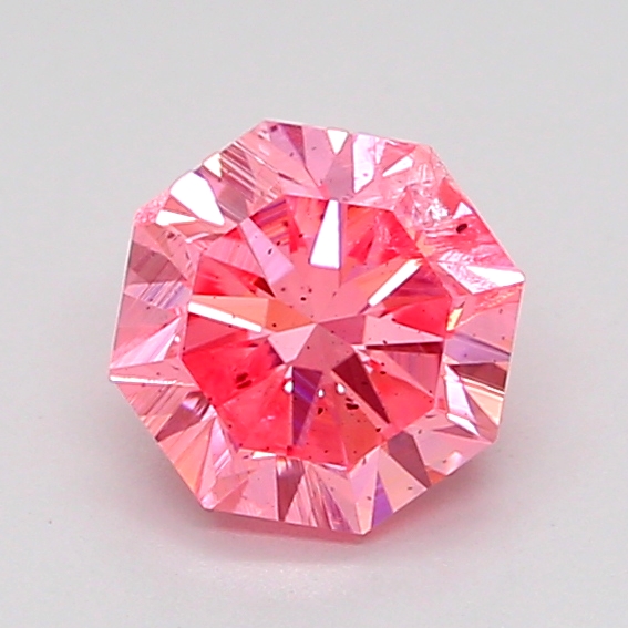 1.0ct Octagonal Fancy Vivid Pink I1 IGI