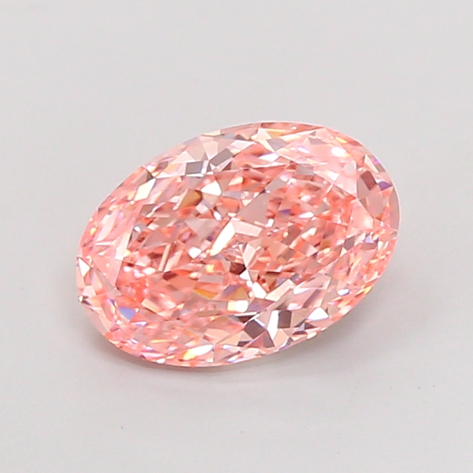 2.6ct Oval Fancy Vivid Pink VVS2 IGI