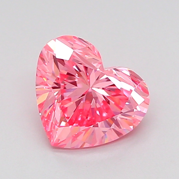 1.1ct Heart Fancy Vivid Pink VS1 IGI