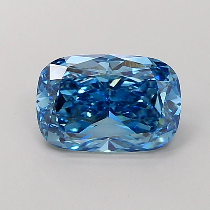 2.5ct Cushion Brilliant Fancy Vivid Blue VVS2 IGI