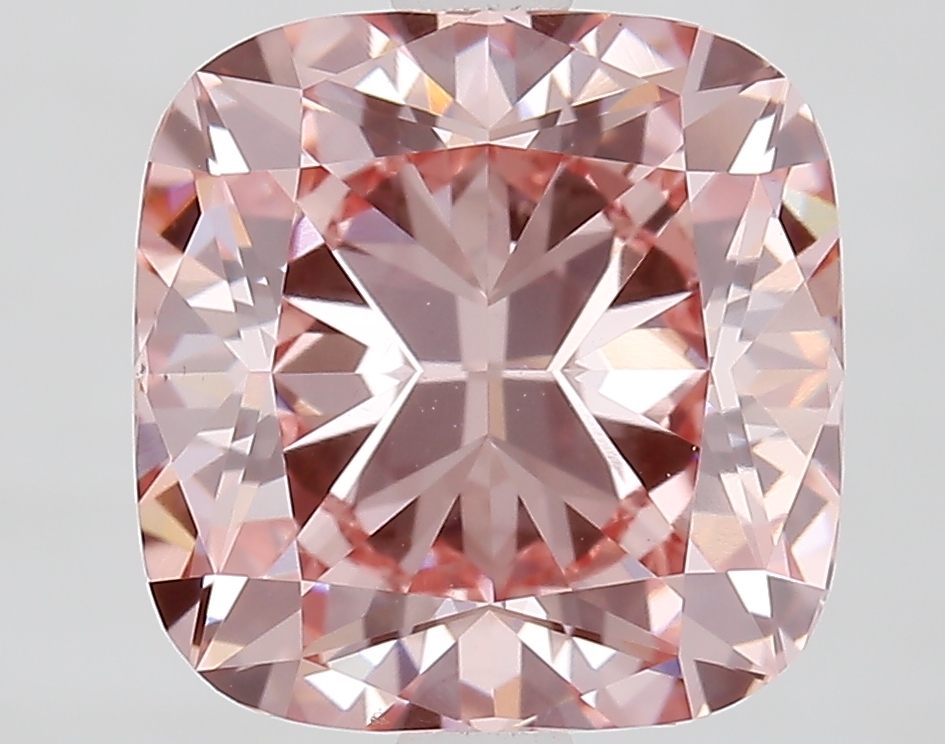 3.0ct Cushion Fancy Intense Pink VS1 IGI