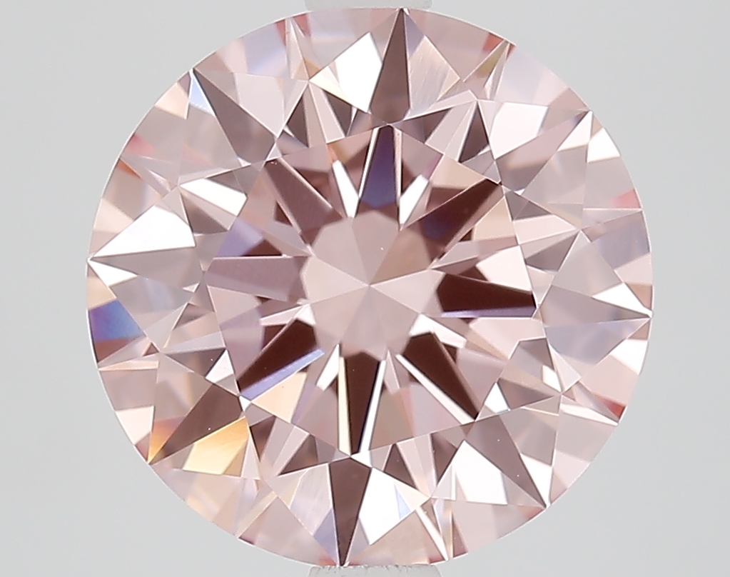 3.5ct Round Fancy Intense Pink VVS2 IGI