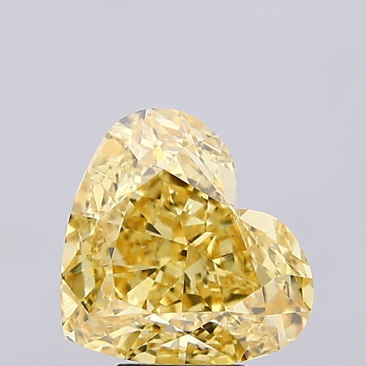 Heart 5.52ct Fancy Vivid Yellow VS1