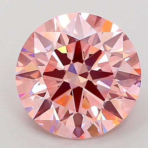 5.1ct Round Fancy Intense Pink VVS2 IGI