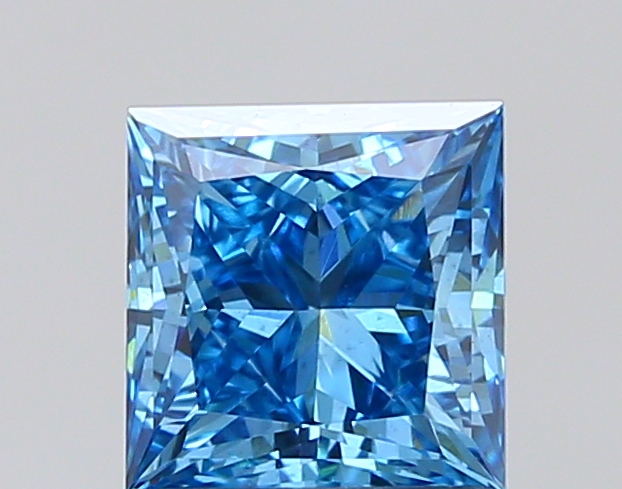 1.2ct Princess Fancy Vivid Blue VS2 IGI