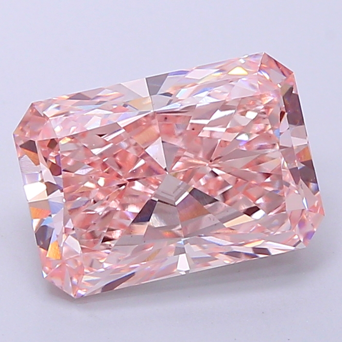 4.0ct Radiant Fancy Intense Pink VS1 IGI