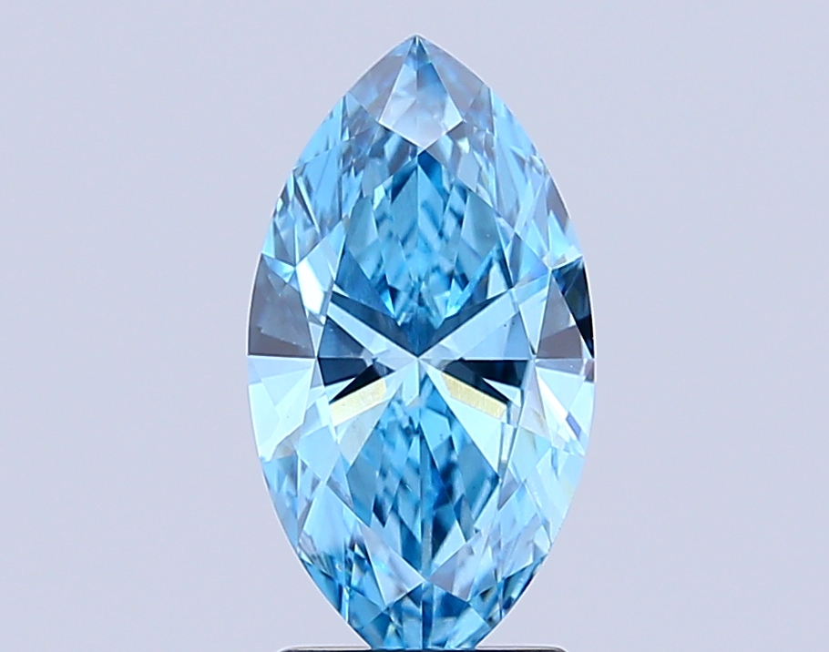 2.0ct Marquise Fancy Vivid Blue VS1 IGI