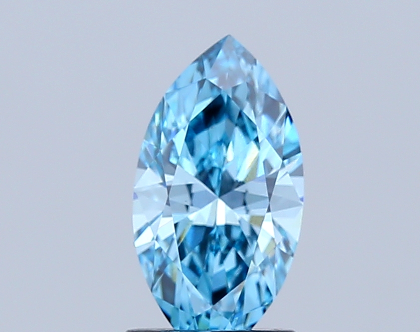 1.6ct Marquise Fancy Vivid Blue VS1 IGI