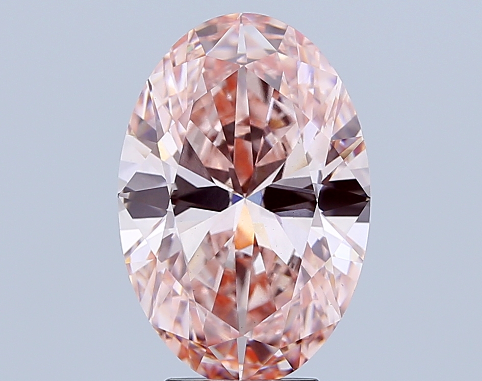 4.8ct Oval Fancy Vivid Pink VS1 IGI