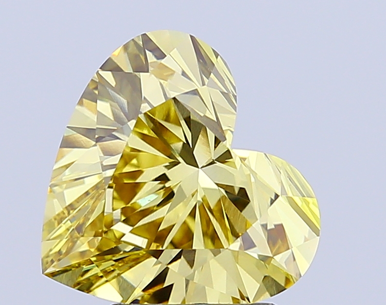 3.0ct Heart Fancy Intense Yellow VS1 IGI