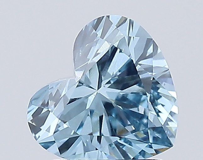 1.4ct Heart Fancy Vivid Blue VS1 IGI