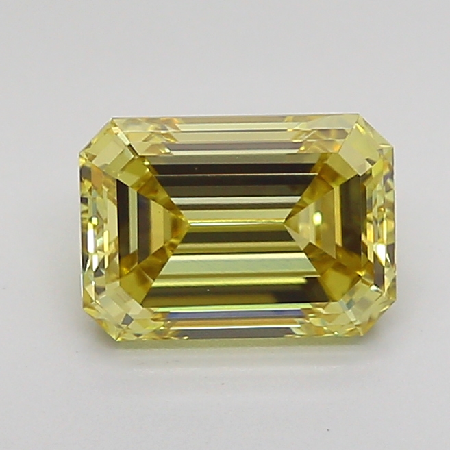 1.5ct Emerald Fancy Intense Yellow VVS2 IGI
