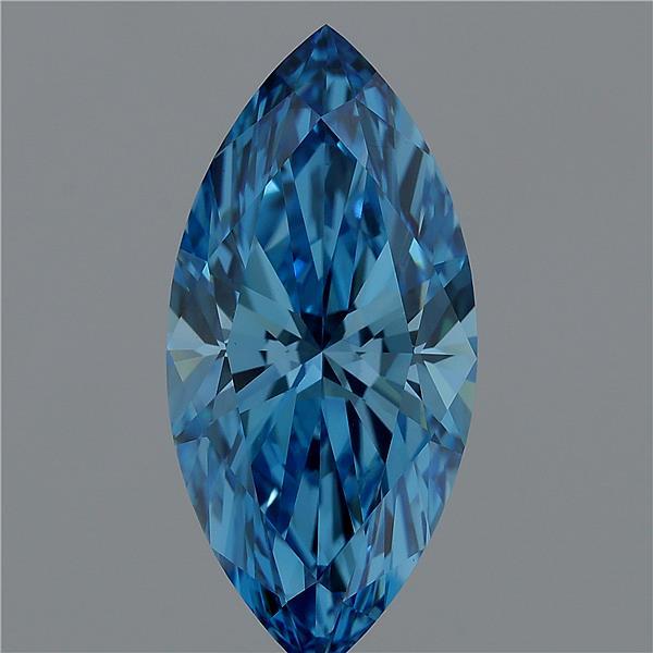 Marquise 4.04ct Fancy Vivid Blue VS1