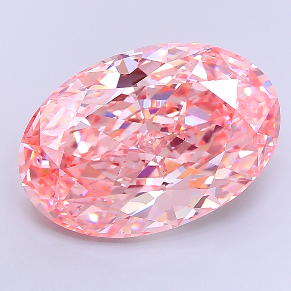 18.88ct Oval Fancy Vivid Pink VS2 IGI