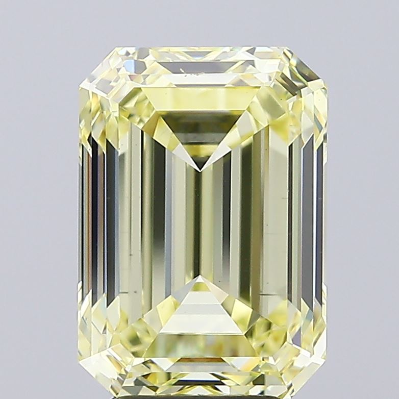 5.05ct Emerald Fancy Light Yellow VS2 IGI