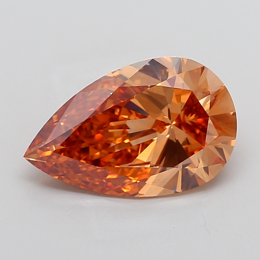 Pear 5.01ct Fancy Brown VS2
