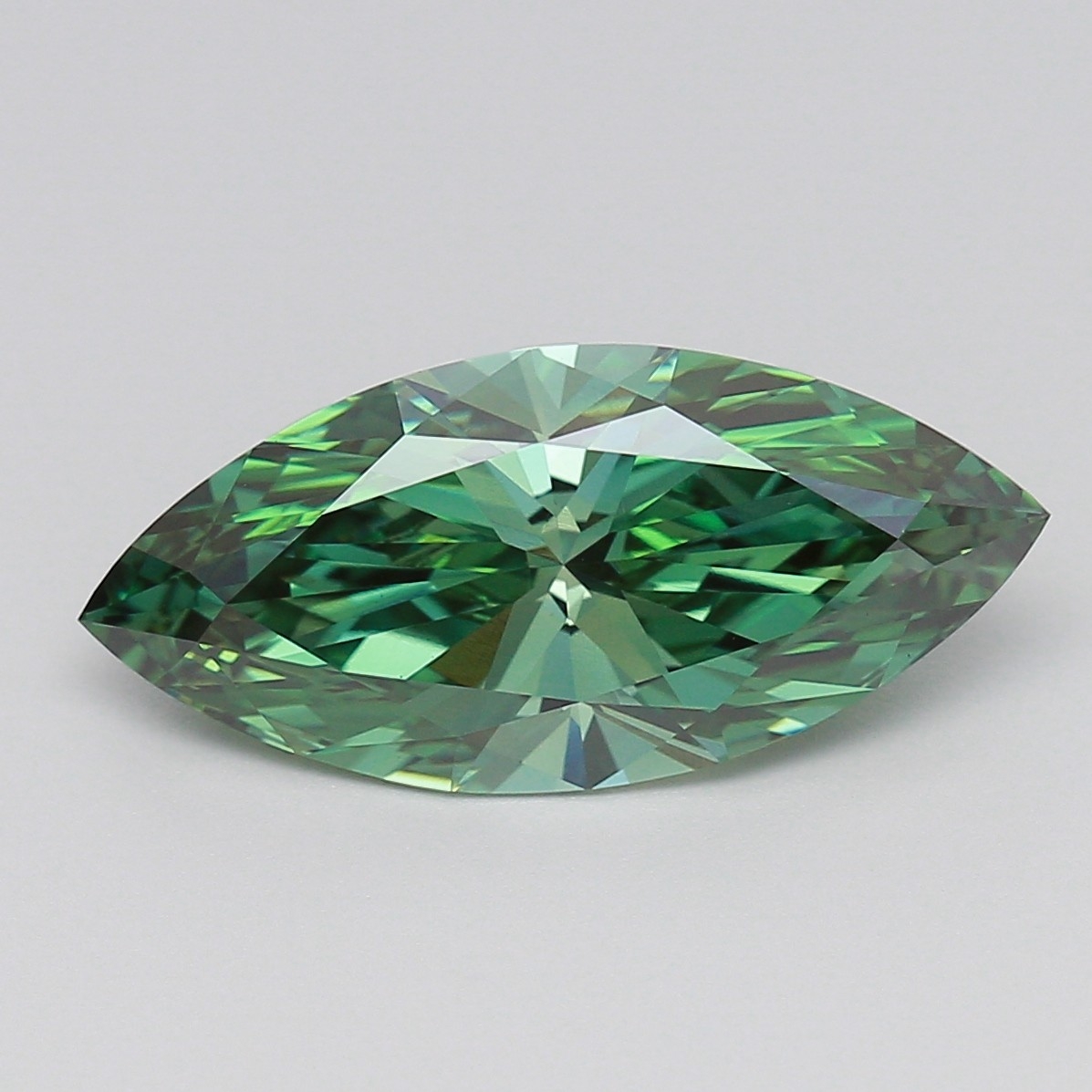 Marquise 4.26ct Fancy Vivid Green VVS2