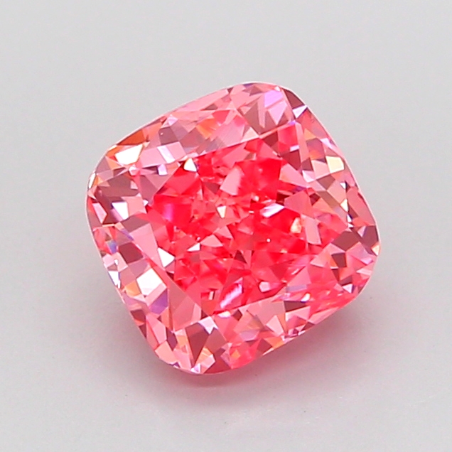 1.6ct Cushion Brilliant Fancy Vivid Pink VS1 IGI