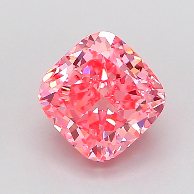 1.58ct Cushion Brilliant Fancy Vivid Pink VS1 IGI