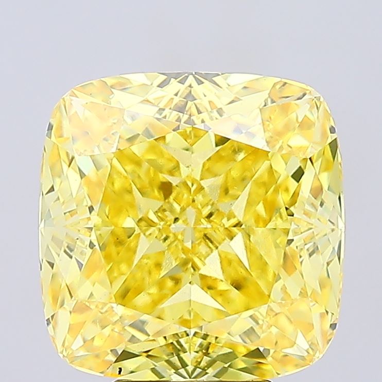 Cushion Modified 8.54ct Fancy Vivid Yellow VS2