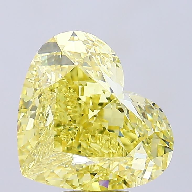 Heart 11.4ct Fancy Vivid Yellow VS2