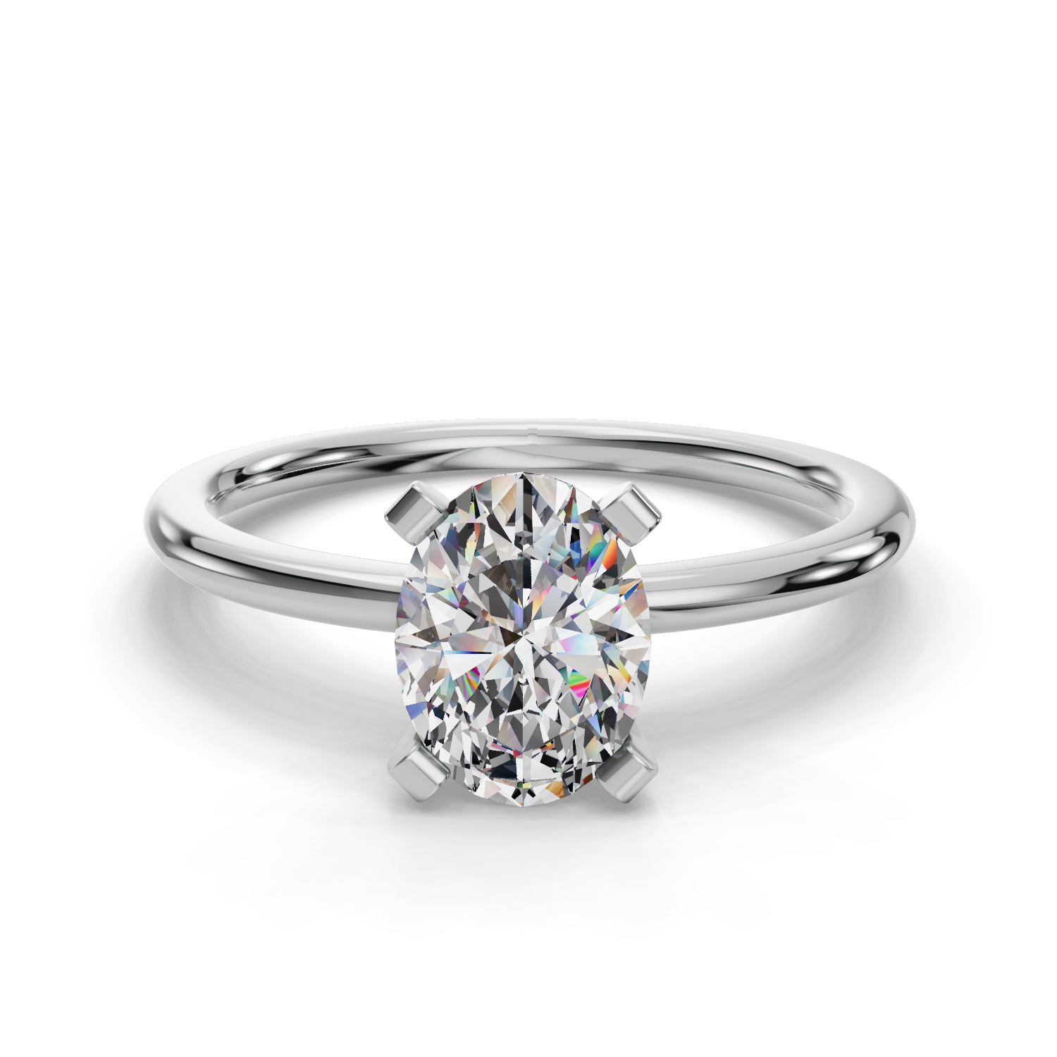 Oval Solitaire Engagement Ring
