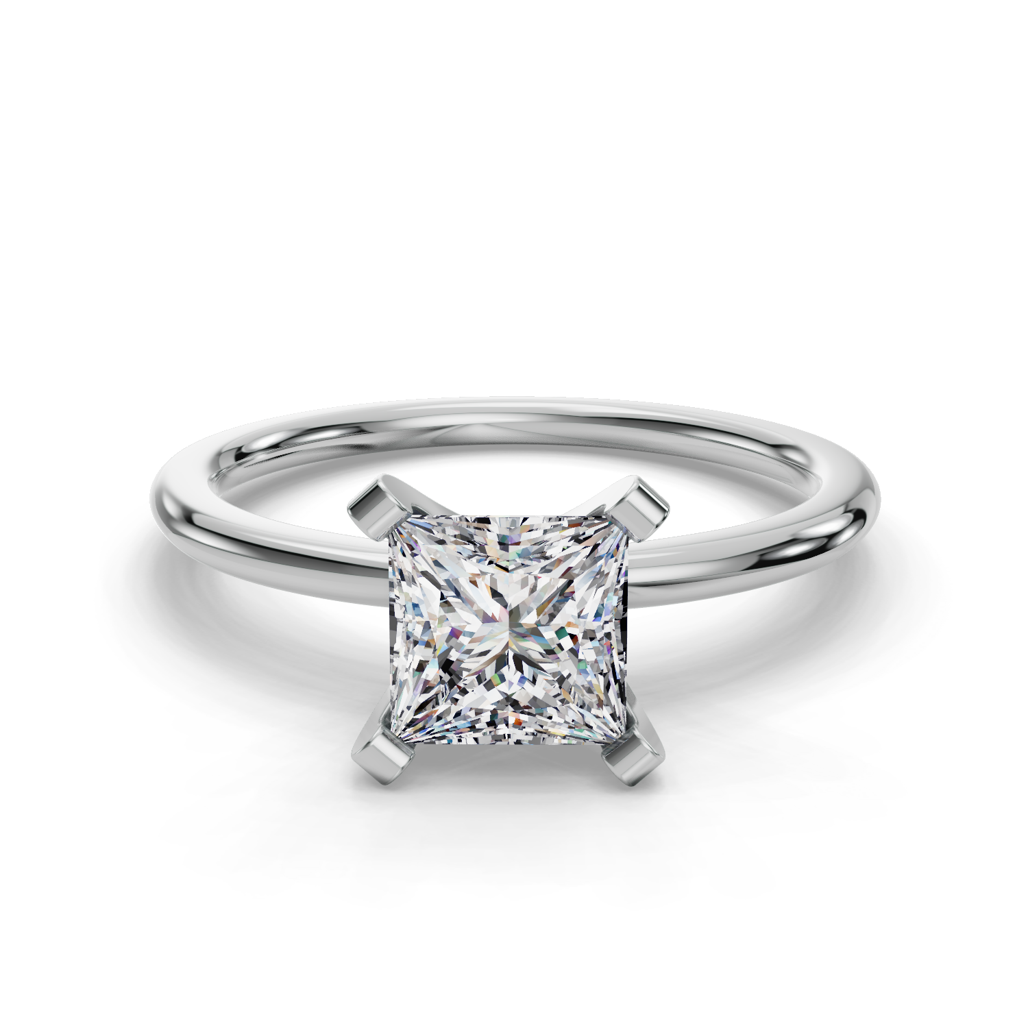 Princess Solitaire Engagement Ring
