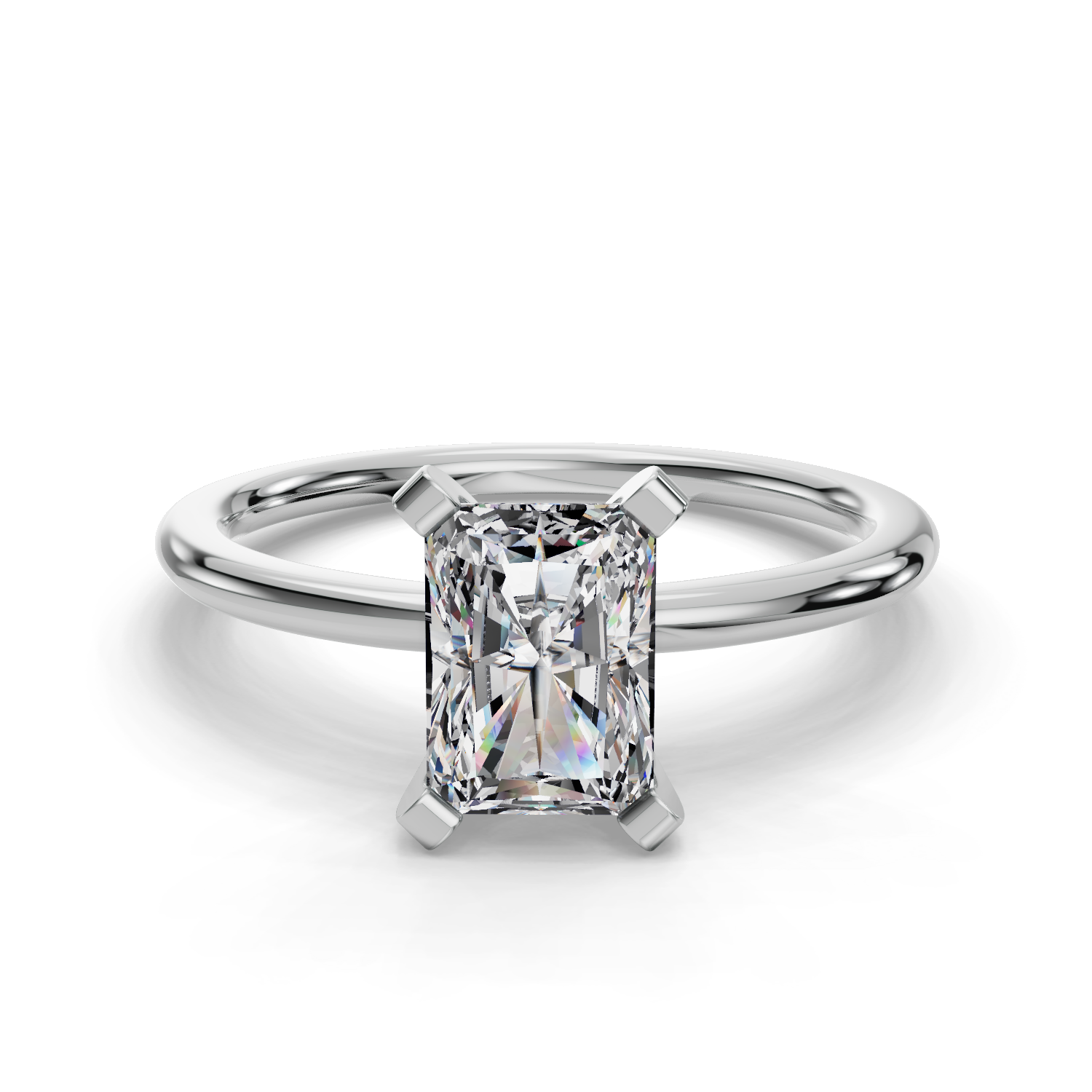 Radiant Solitaire Engagement Ring
