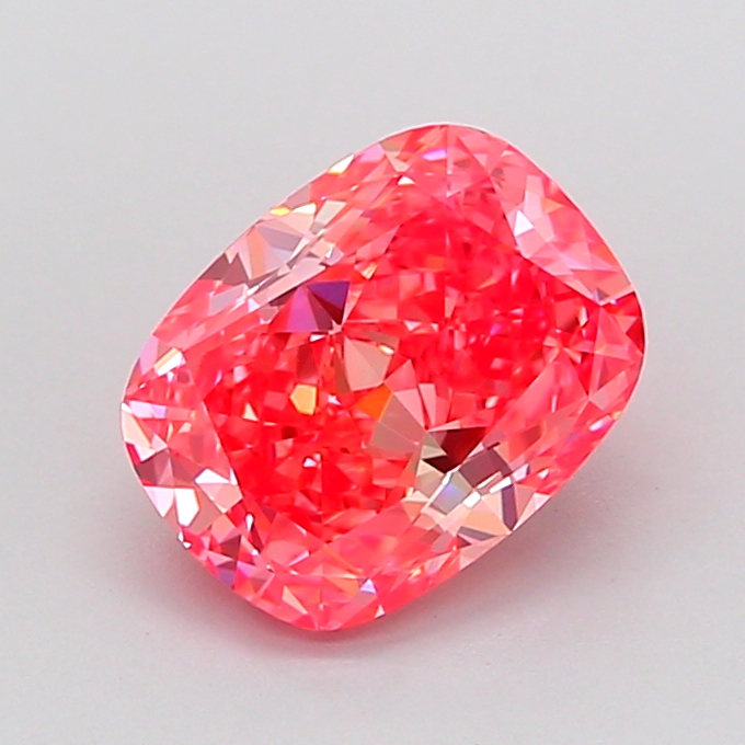 1.65ct Cushion Fancy Vivid Red VVS2 IGI