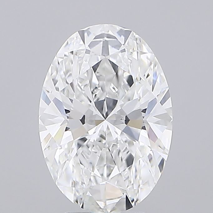 2.58 carat e VVS2 EX Cut IGI oval diamond