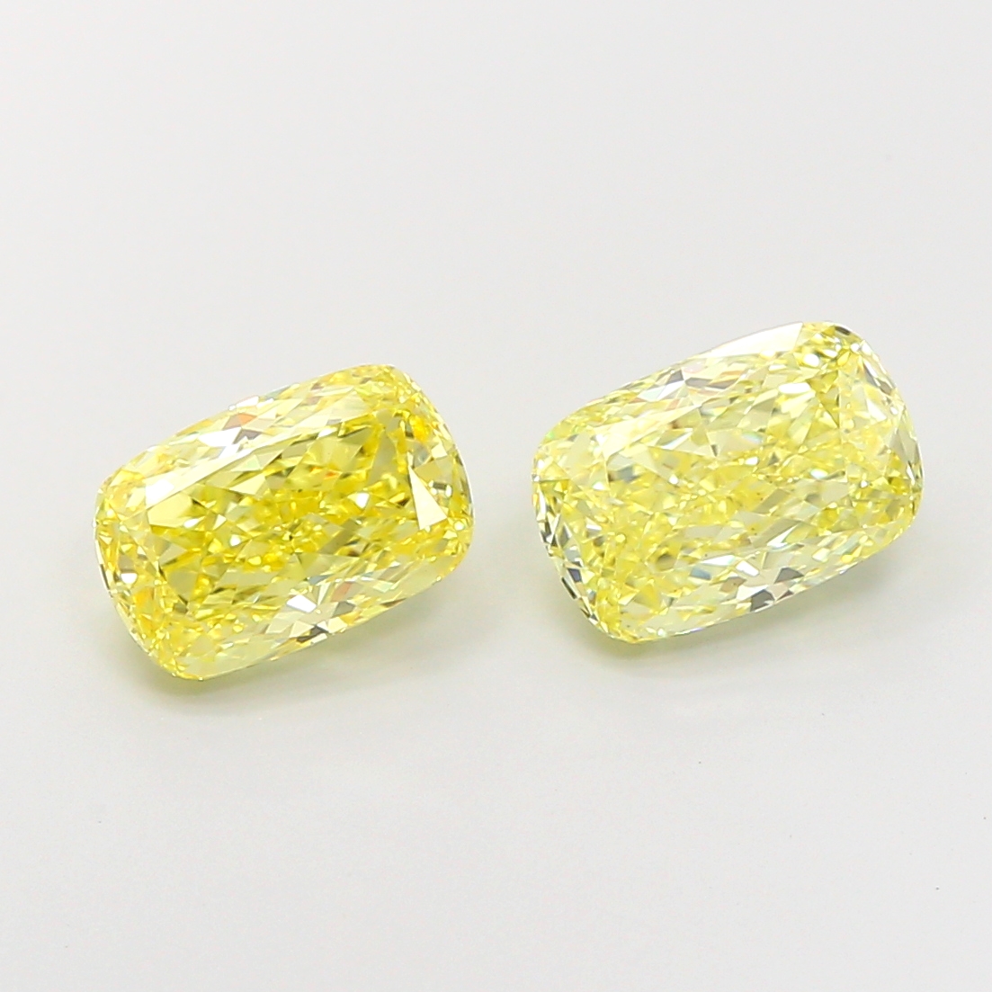 1.63ct Cushion Brilliant Fancy Intense Yellow VS2 IGI