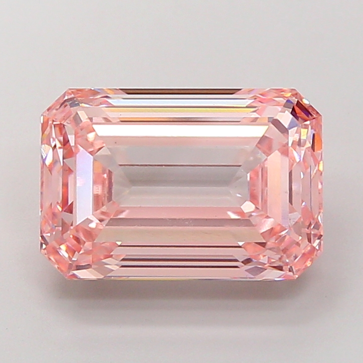 8.04ct Emerald Fancy Intense Pink VS2 IGI