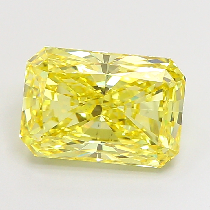 4.03ct Radiant Fancy Intense Yellow VS1 IGI