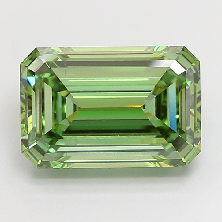 5.05ct Emerald Fancy Vivid Green VS1 IGI