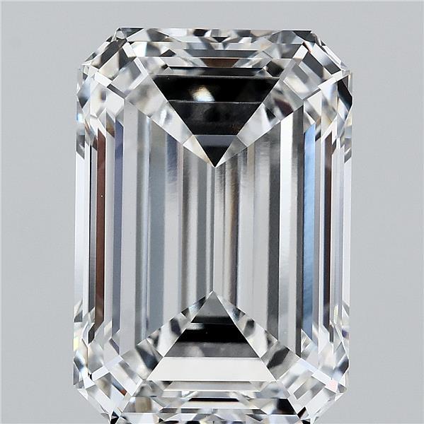 8.18 Carat Emerald Cut E VVS2 Diamond - view 1