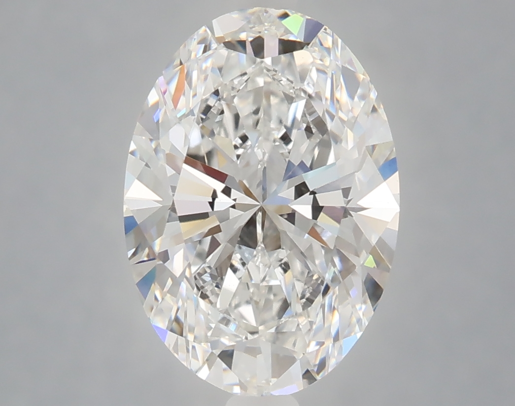 3.41 carat e VVS2 EX Cut IGI oval diamond