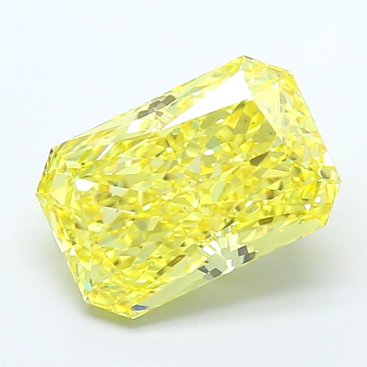 4.02ct Radiant Fancy Vivid Yellow VS1 IGI