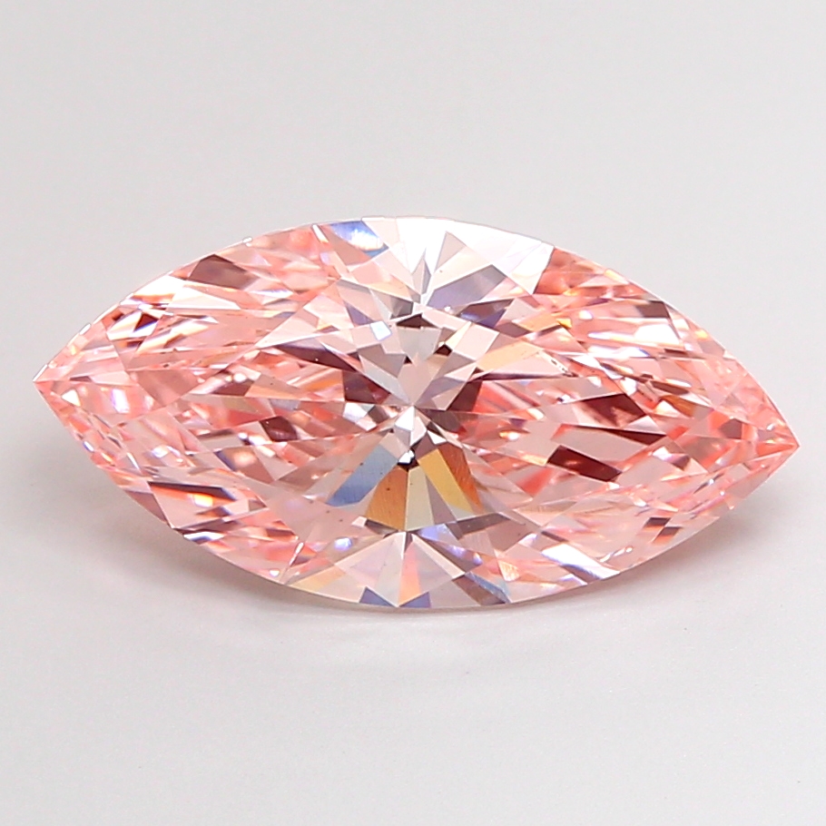 4.81ct Marquise Fancy Vivid Pink VS1 IGI