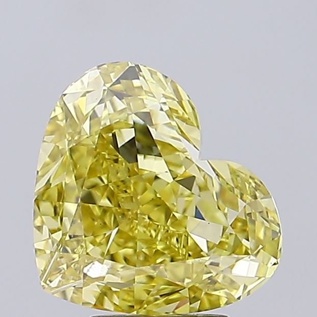 5.14ct Heart Fancy Intense Yellow VS1 IGI