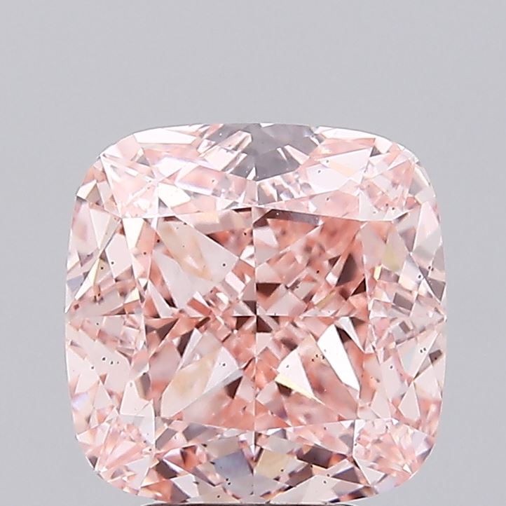 4.04ct Cushion Fancy Intense Pink VS2 IGI