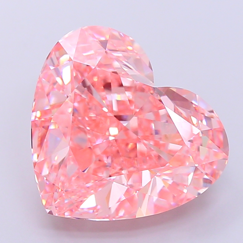 12.08ct Heart Fancy Vivid Pink VVS2 IGI