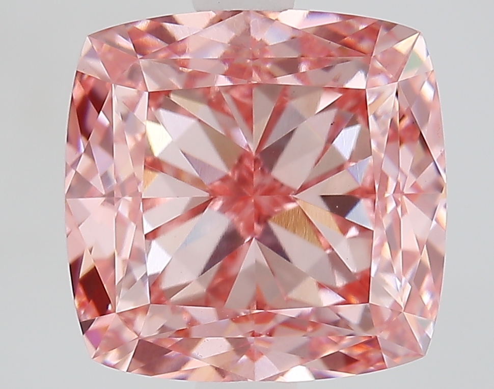 Cushion 4.00ct Fancy Vivid Pink VS1
