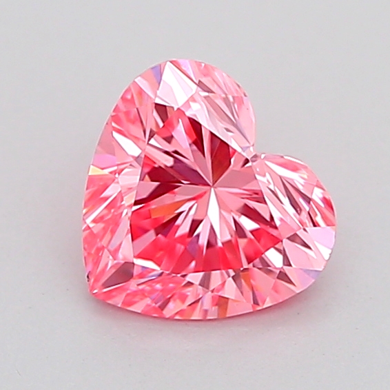1.02ct Heart Fancy Vivid Pink VS1 IGI