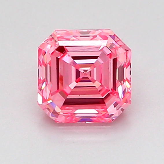 1.01ct Asscher Fancy Vivid Pink VS2 IGI