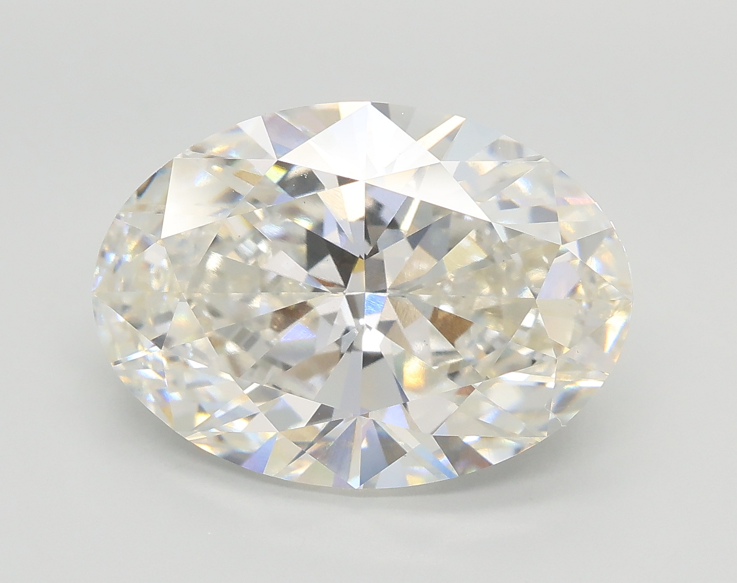 6.02 ct. oval Lab Grown Diamond front image