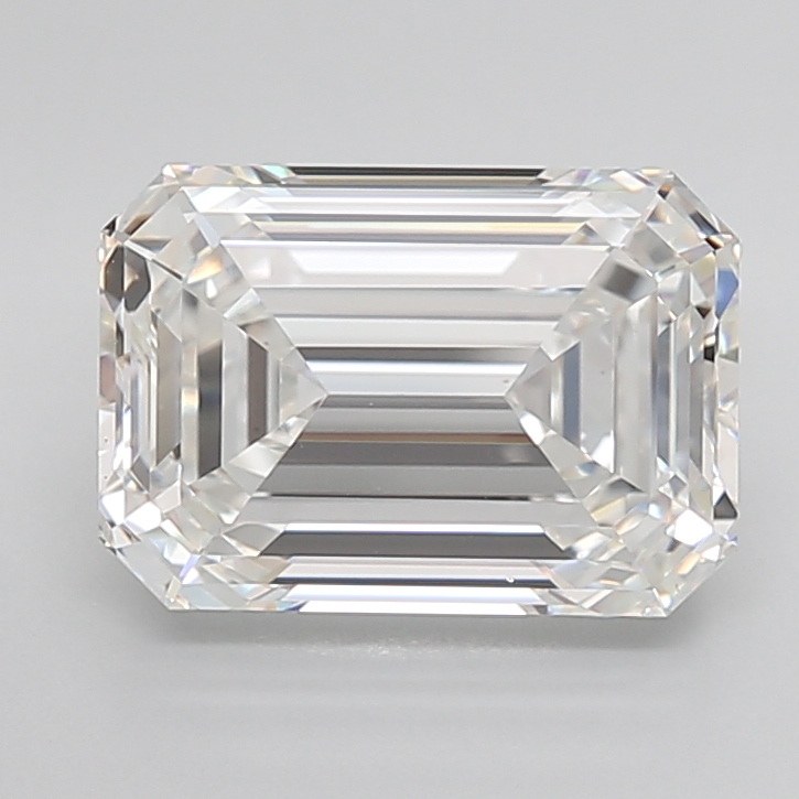 Emerald cut 6.82ct F VVS2