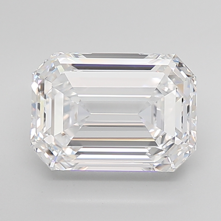 Emerald cut 5.63ct D IF