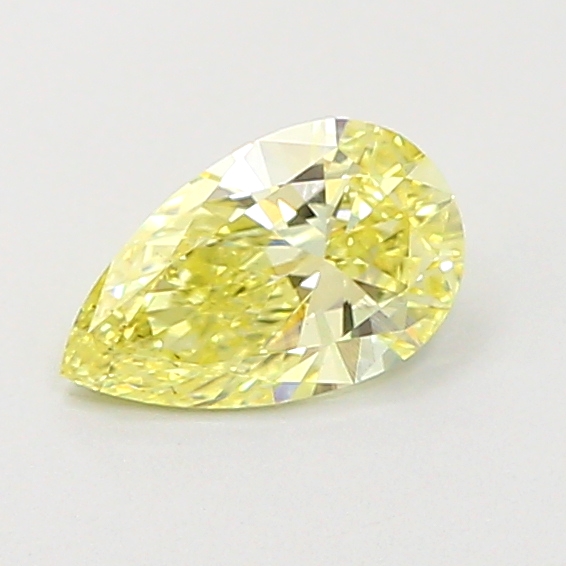 0.55ct Pear Fancy Light Yellow VS2 IGI