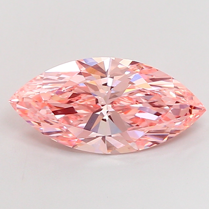 3.04ct Marquise Fancy Vivid Pink VS1 IGI