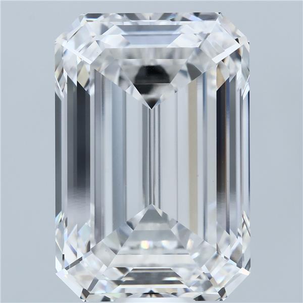 Emerald cut 25.7ct E VVS2